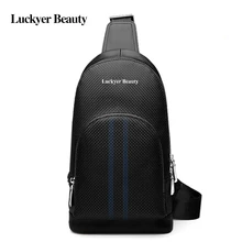 LUCKYER BEAUTY дорожная сумка для мужчин, Модная молодежная Подростковая сумка на плечо, натуральная кожа, мужская сумка через плечо, сумка-мессенджер