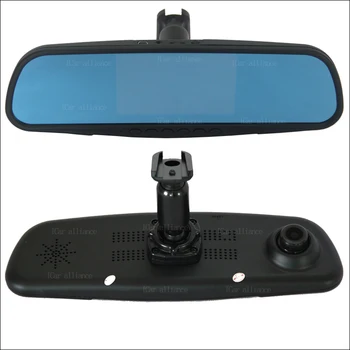 

BigBigRoad For ford Fiesta Car DVR front camera Dual Lens rearview mirror video registrator DashCam with Original Bracket
