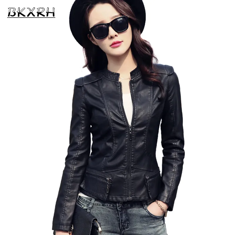 Cuir S Mode Nouveau Grande Longue Femmes En Veste Mince 4xl Taille S0SBxwd