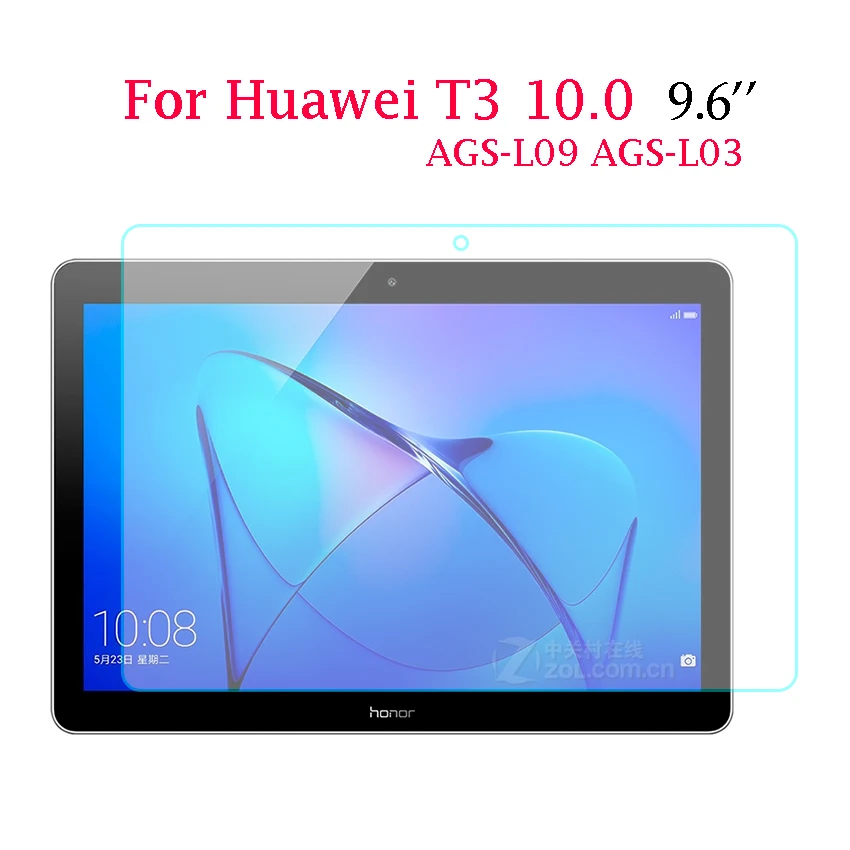 2pcs 9H Tempered Glass For Huawei Mediapad T3 10.0 9.6'' Screen Protector Hardness Film 10 AGS-L09 AGS-L03 AGS-W09 | Компьютеры и