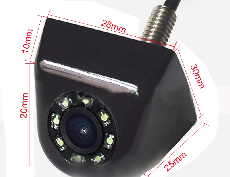 Size for Ir light camera 