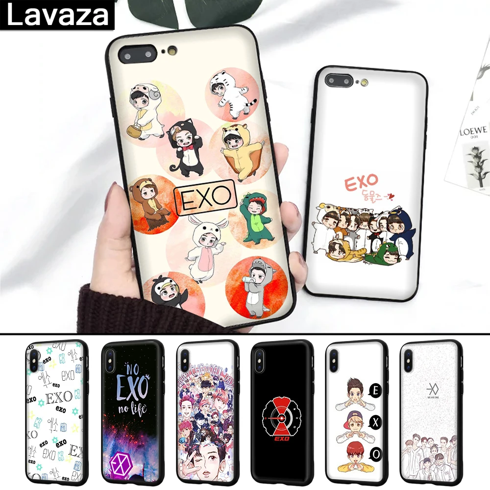 

Lavaza EXOPopular combination Silicone Case for iPhone 5 5S 6 6S 7 8 Plus X XR XS Max