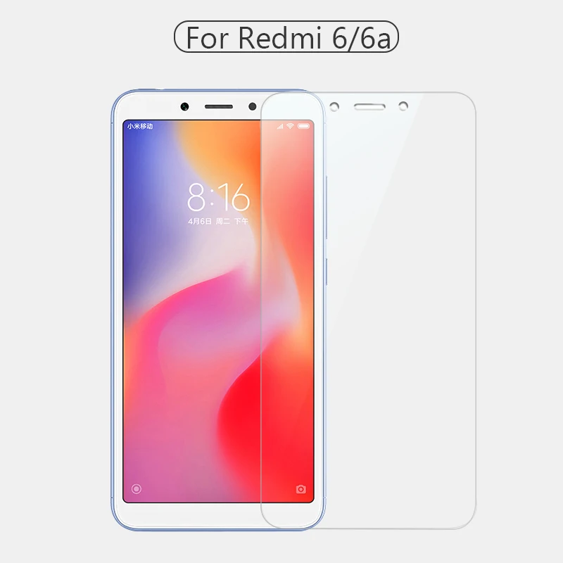 PZOZ для Xiaomi mi 8 9 cc9 Red mi 5a стекло закаленное Pocophone F1 6a mi A2 Lite Защитная пленка для экрана красное mi Note 5 6 7 pro стекло - Цвет: for redmi 6-6a