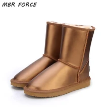 MBR FORCE/классические женские зимние ботинки из натуральной воловьей кожи наивысшего качества в австралийском стиле; зимние ботинки на меху; теплые зимние ботинки; женские ботинки