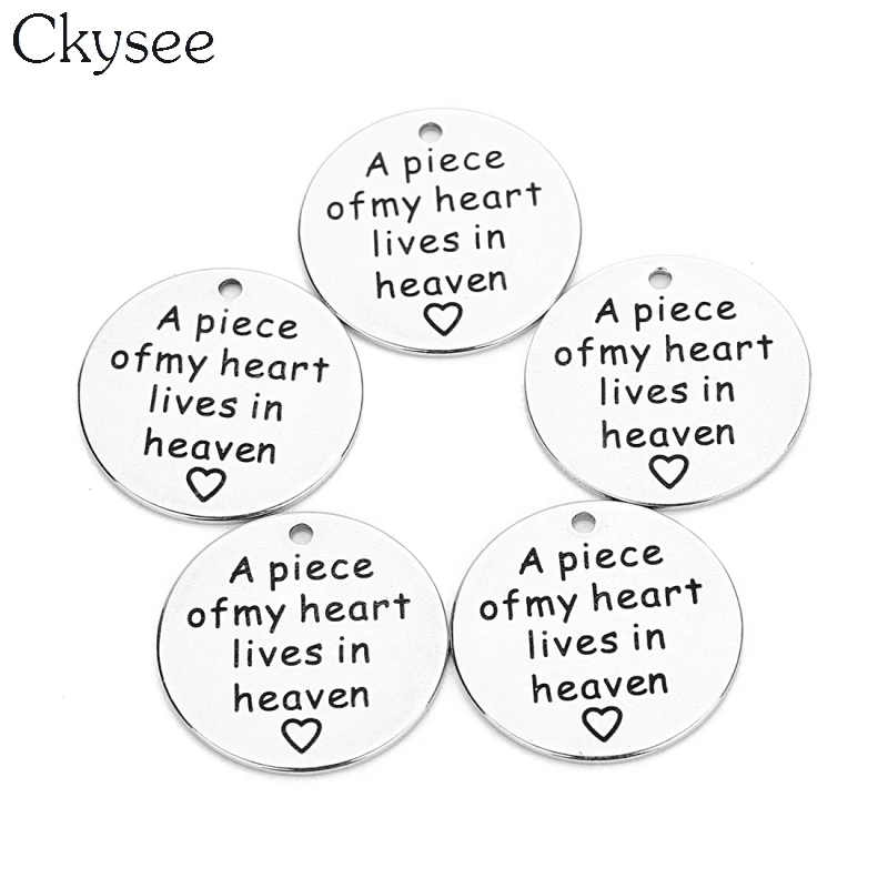 Подвеска из нержавеющей стали Ckysee 5 шт./лот кулон с мотивом моих сердец живет в