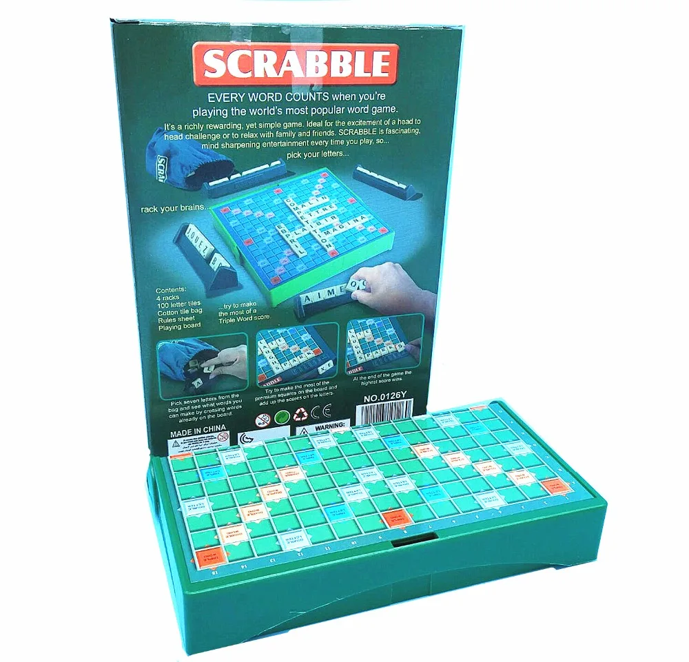 Игра scrabble утолщенная шахматная доска русская игра scrabble на русском/французском/арабском/английском шахматы игрушки для детей