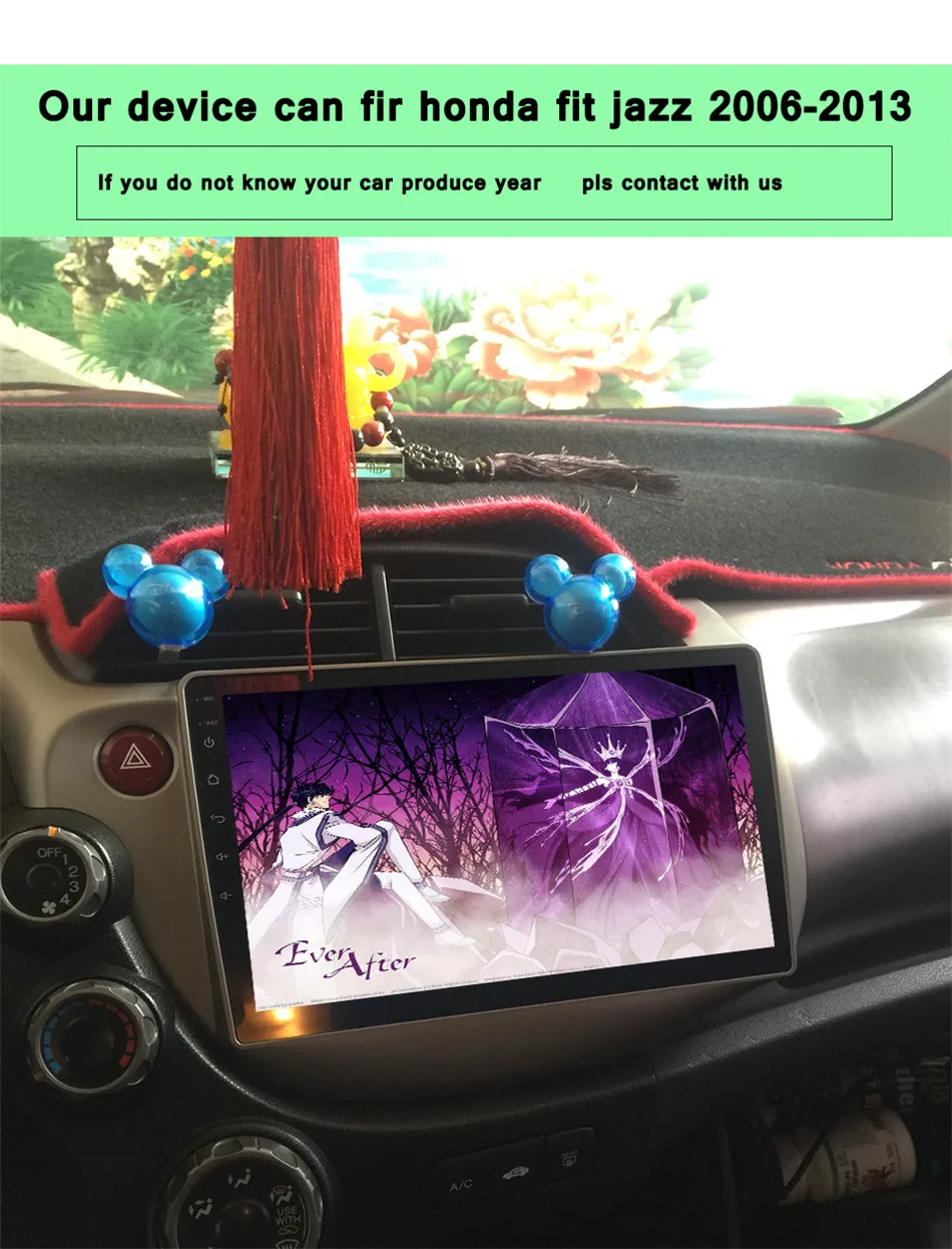 Perfect IPS 10.1" Octa 8 core 2G RAM 32 ROM 2 din Android 9.0 Car DVD GPS Navi For Honda fit 2007 2008 2009 2010 2012 13 Tape Recorder 1