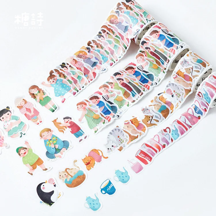 80 шт/объем лес Пикник Еда пити фруктового лента для декорации Washi DIY планировщик