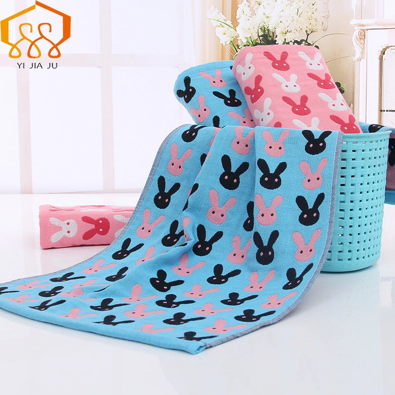 

New Arrivals Rabbit Models Cotton Face Towel 34*75cm Bath Towel For Adults Fast Drying Soft Thick High Absorbent Antibacterial