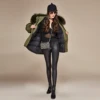 JAZZEVAR New Fashion winter Women's down jacket oversize Dovetail 90% white duck down coat large real raccoon fur Hooded Parka ► Photo 3/6