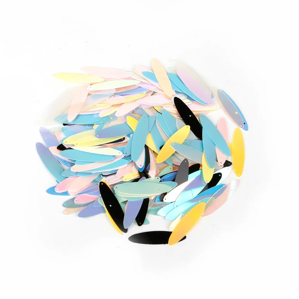 

20g/Bag 40x10mm Oval Fashion Bright Sequin 170pcs/bag Charm for DIY Earring Jewelry Findings Making & Garment Accessories