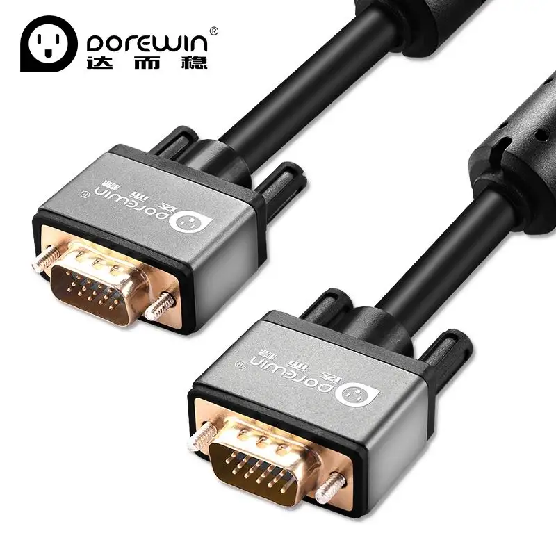 Dorewin VGA Cable 1080P VGA Male to VGA Male Flat Extension Cable Video ...