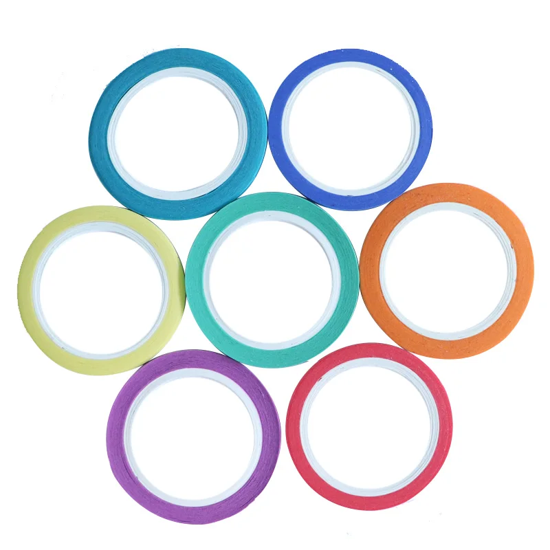 

18 color Soft thin paper Washi tape 5mm*7m Pure Masking Tapes Stickers scrapbooking for Adhesive stationery school supplies