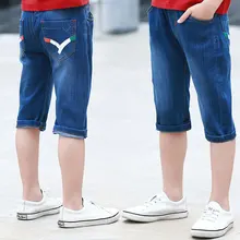 Г., летние джинсовые шорты хорошего качества для маленьких мальчиков модные детские брюки Одежда для подростков, джинсы короткие штаны детские джинсовые шорты