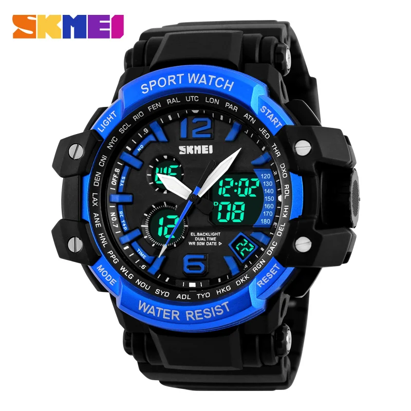 

2017 Hot Sale Men Watches SKMEI Luxury Brand Quartz Clock Digital LED Watch Army Military Sport Watch relogio masculino
