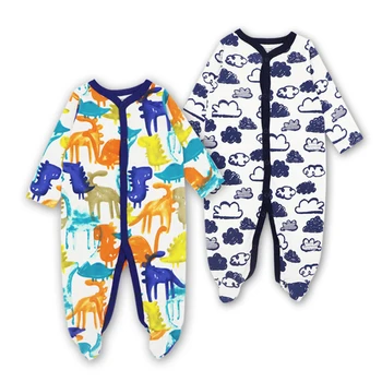 

100% Cotton Baby boy Rompers Clothes Newborn Long Sleeve Comfortable Footed Pajamas baby girl clothes 0-12 Months Kid Jumpsuit