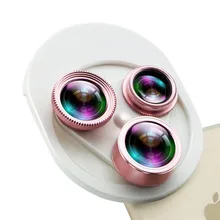 Универсальные зажимы 4в1 объектив рыбий глаз широкоугольный Макро CPL Lentes для iPhone 8X7 6 6 S Plus Xiaomi комплект объективов для мобильного телефона