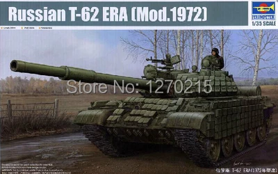 Trumpeter model 01556 1 35 Russian T 62 ERA Mod 1972 plastic model kit
