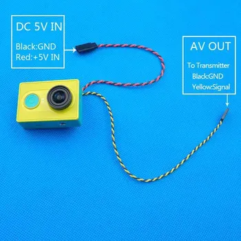

FPV Video Output Transmission Cable Line For XiaoMi Yi Sport Action Camera