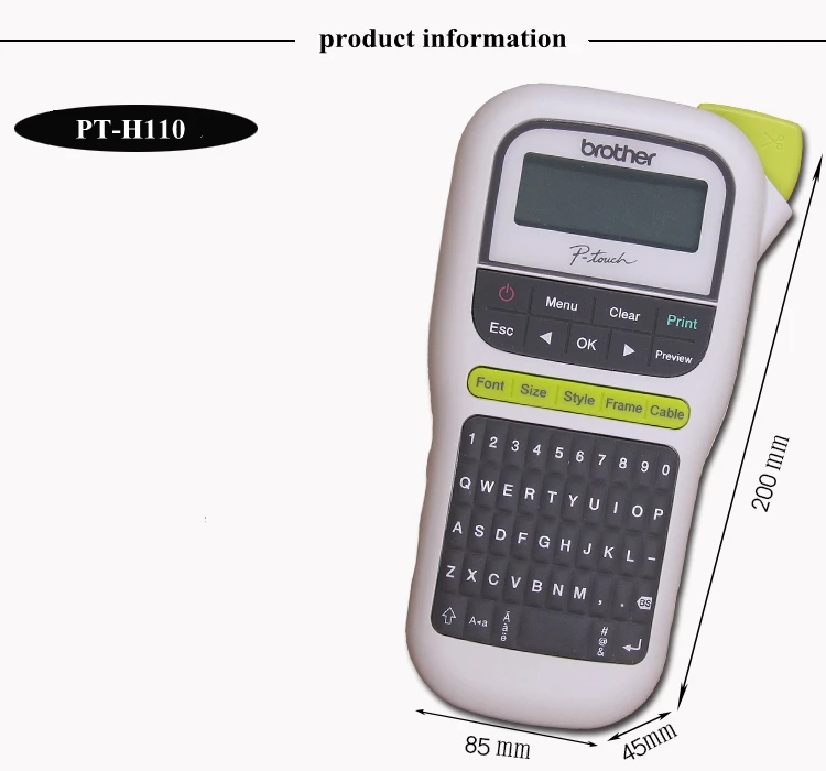 PT-H110 портативный принтер для этикеток английский