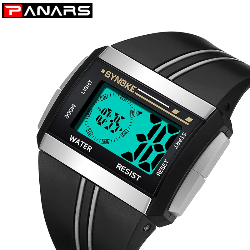 

PANARS Fashion Men's Watch LED Digital Men Wrist Watches Electronic Sport Male Clock Unique Relogio Masculino Erkek Kol Saati