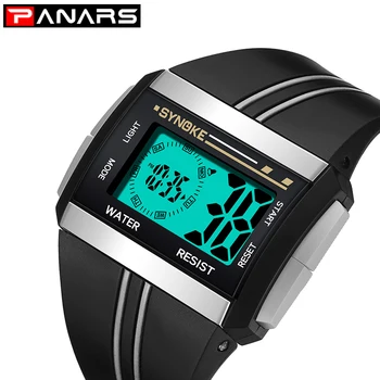 PANARS Fashion Men's Watch LED Digital Men Wrist Watches Electronic Sport Male Clock Unique Relogio Masculino Erkek Kol Saati guou top luxury gold wrist watch men watch full steel fashion mens watches men s watch clock relogio masculino erkek kol saati