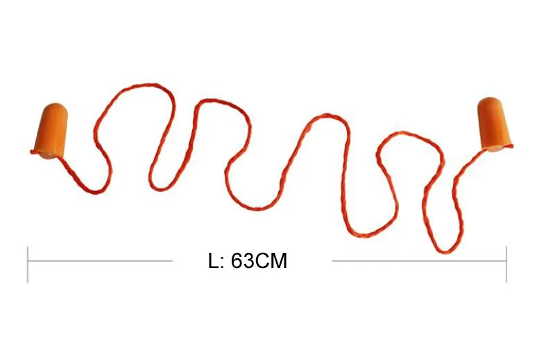 3 м 1110 Шум затычки для ушей с анти-Шум ушей звуконепроницаемые затычки с веревкой пуля Стиль 100 шт./кор. C102105
