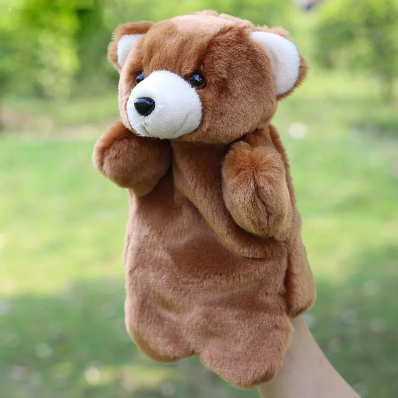 Teddy Bear Hand Puppet Toys Bear Bear Raccon Plush Toy Dolls Baby