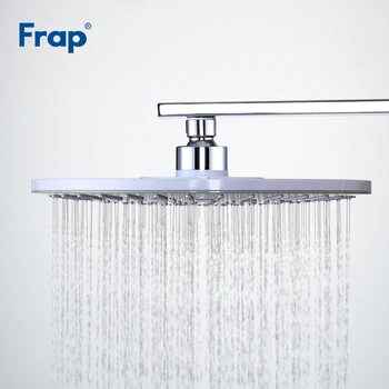 

FRAP 245mm Bathroom Round ABS Water saving Overhead Large Rainfall Shower Head Showerhead Hand Held Shower head F009-25