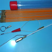 10x60 см кабельный доступ наборы 10 шт. стержни с крюком, кольца, светодиодный светильник, магнит, Цепной кабель съемник толкатель sanke стержень провода Съемник