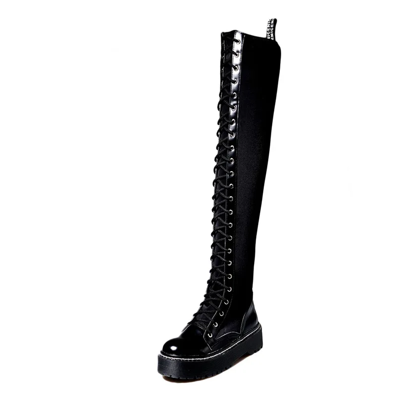 Koovan Women's Over The Knee Boots 2021 New Autumn And Winter New High-heeled Women's  Side Zipper Stovepipe Long Elastic Shoes
