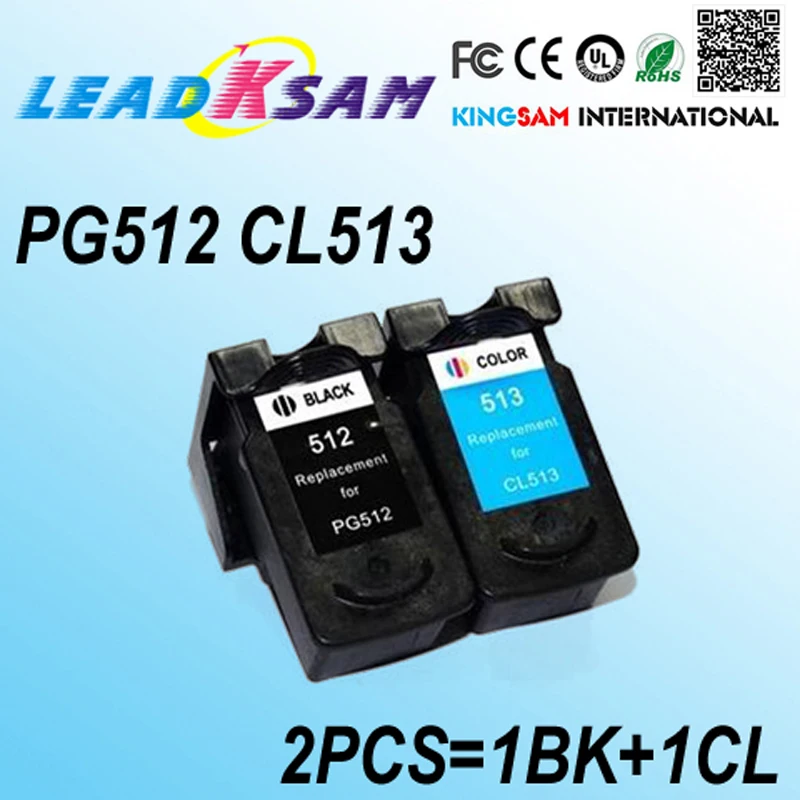 2PCS PG512 CL513 Ink Cartridge for Canon MP230 MP480 MX350 IP2700 MP240 250 252 260 270 272 280 