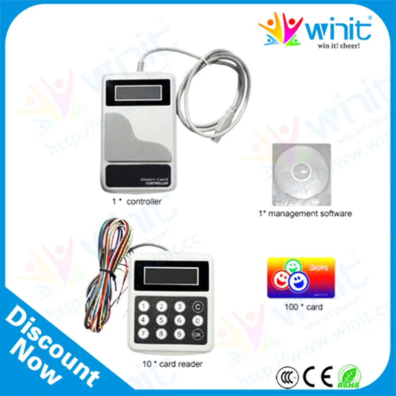 

Game Card Management System Arcade Game Machine Payment System, Card Reader Card Controller