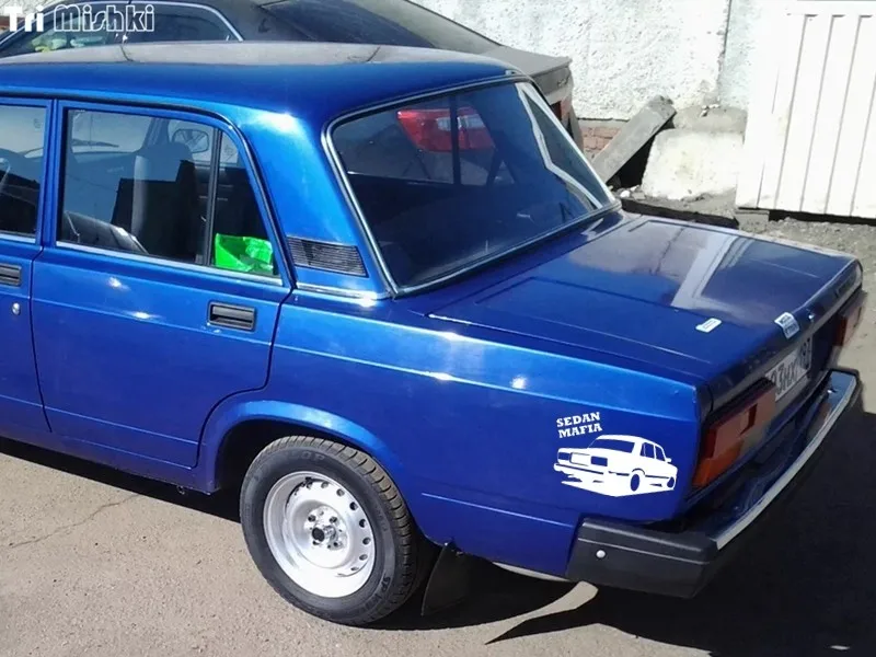 Tri Mishki HZX006 12.7*20см sedan mafia for vaz lada седан мафия на ваз 2107 лада наклейки на авто наклейка на авто декаль винил наклейка светоотражающая