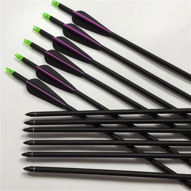 12pc Fiberglass Sp 750 3 inch Thick Plate Cutting Plastic Blade Feather od7.8 mm Shaft 30 Inches Outdoor Shooting Archery | Спорт и