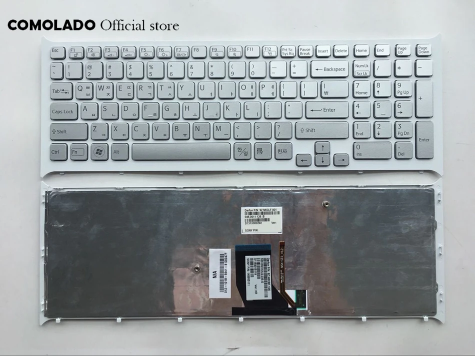 KR Корейская клавиатура с подсветкой для SONY PCG-71613L PCG-71713L VPCCB VPCCB15FD VPCCB22FD Серебряная
