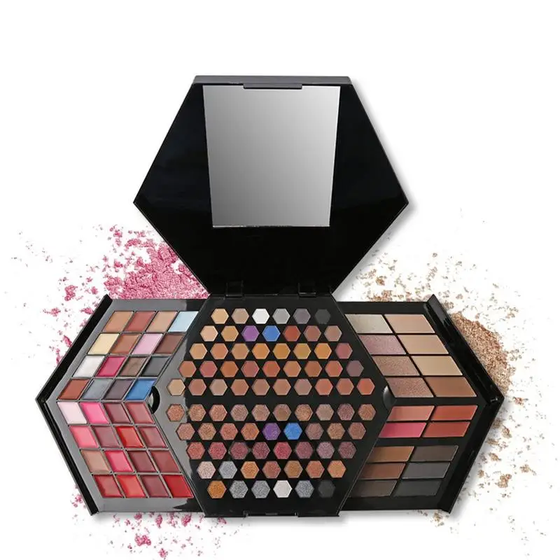 

44 Colors Luxurious Makeup Set Pro Make Up Kit Full Color Matte Glitter Eyeshadow Highlighter Face Blush Powder Kit Maquiagem