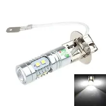 Free shipping 2pcs/lot Auto Car H3 Samsung 2323 chip LED 10W High Power 6000K Fog/Driving lighting Bulbs for Car Steering Light