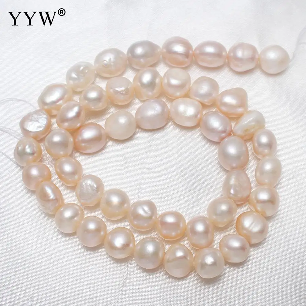 

Cultured Baroque Freshwater Pearl Beads Natural 9-10mm Approx 0.8mm AAA Sold Per Approx 15.5 Inch Strand Jewelry Making DIY
