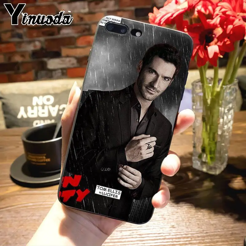 Чехол для телефона Yinuoda lucifer модный тонкий черный чехол с постером серии tv iPhone 7plus