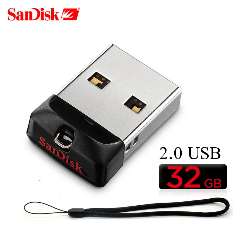 SanDisk unidad Flash USB Cruzer Blade U 8 ГБ 16 32 64 Гб 128 Mini pluma unidades 2 0 флеш-накопитель SDCZ50 | Компьютеры