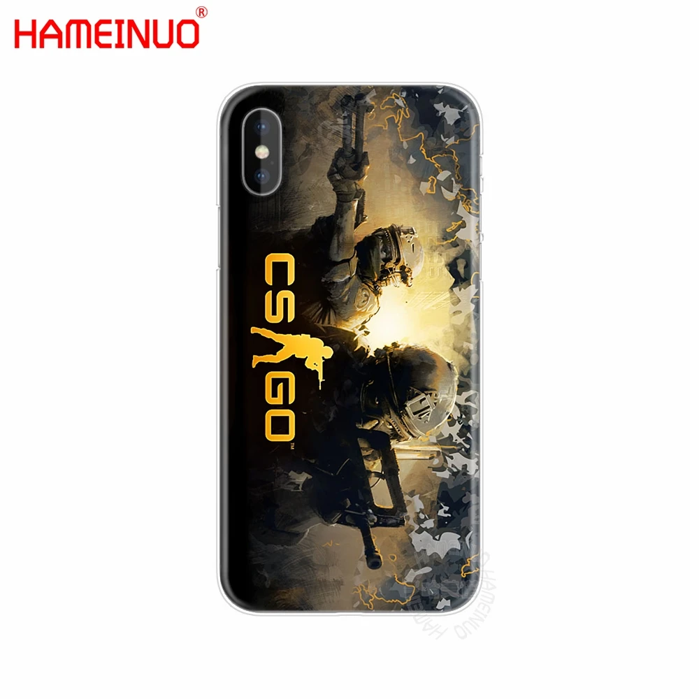 HAMEINUO Counter Strike cs go сотовый телефон Обложка чехол для iPhone X, 8, 7, 6, 4 4S 5 5S SE 5c 6s плюс - Цвет: 40184