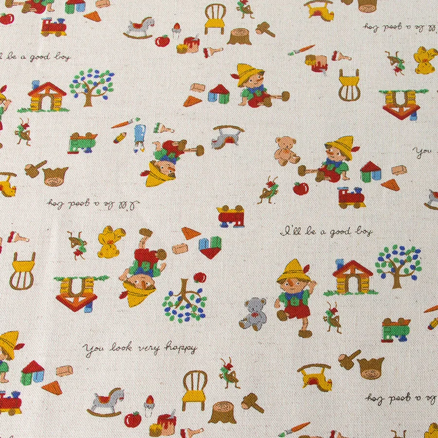 50cm*110cm Japanese KOKKA Quilting Cloth Cotton Linen Fabric Puppet