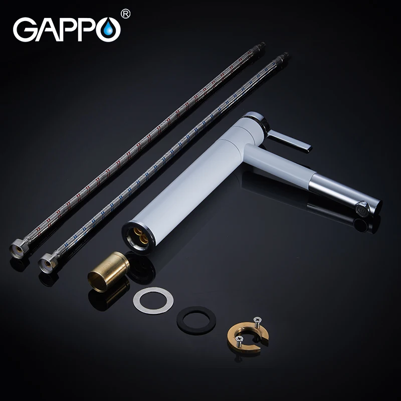 Gappo Basin Faucets white tall bathroom water sink faucet taps bath water taps mixers waterfall mixer taps