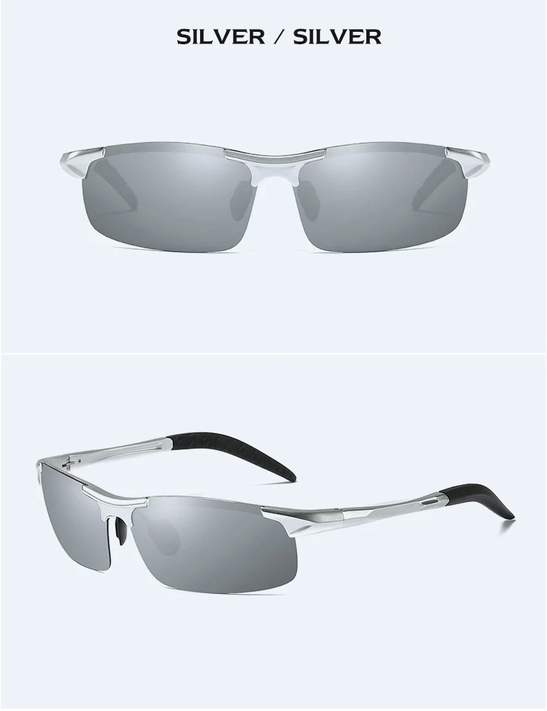 Мужские поляризованные солнцезащитные очки, военные очки, алюминиево-магниевые солнцезащитные очки для вождения, HD очки для мужчин/женщин, мужские очки