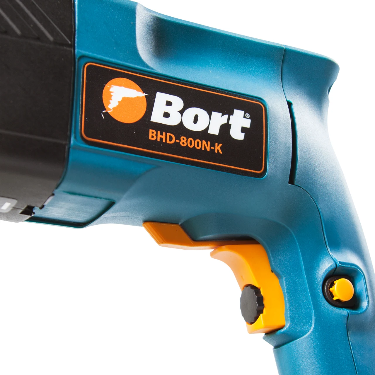 Перфоратор электрический Bort BHD-800N-K (Мощность 800 Вт, тип патрона - SDS+, 1050 об/мин холостого хода, энергия удара 3 Дж, 4850 уд/мин, диаметр сверления - 24 мм в бетоне, до 13 мм в металле и до 30 мм в дереве, реверс)