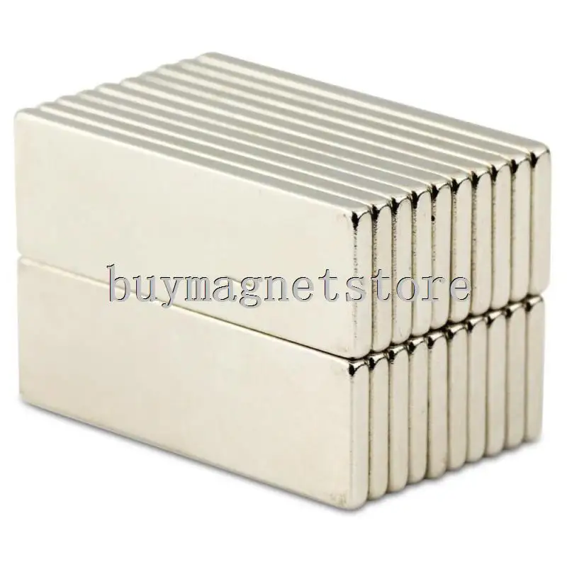 100pcs N35 Bulk Super Strong Strip Block Bar Long Rare Earth