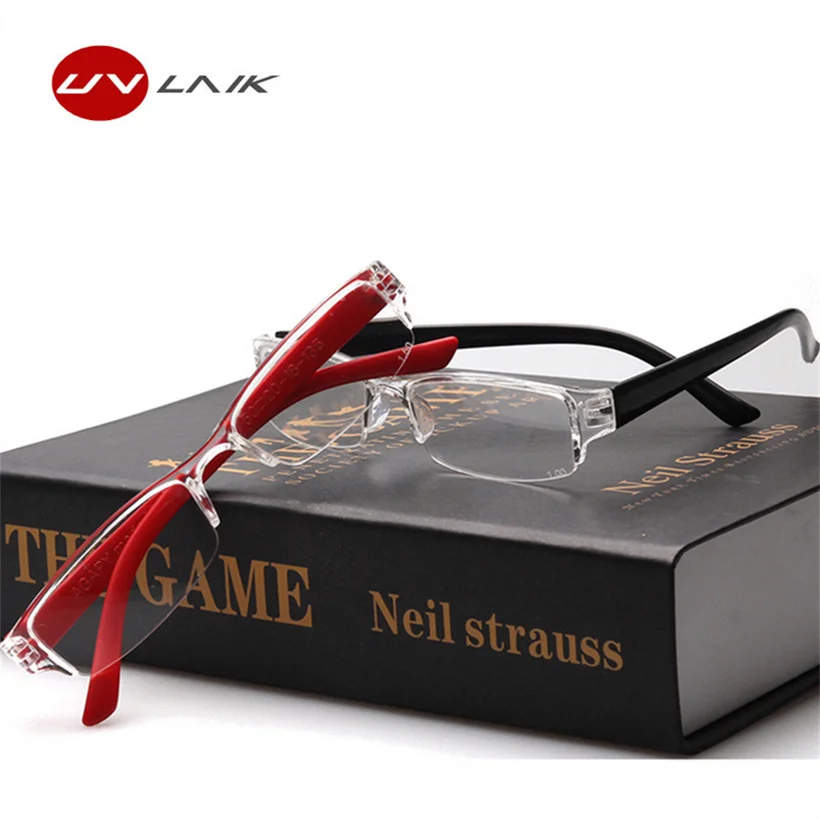 

Fashion Semi-frame Reading Glasses for Men Women Readers Small Ultra-light Eyeglasses Hyperopia Resin Glasses Anti-fatigue