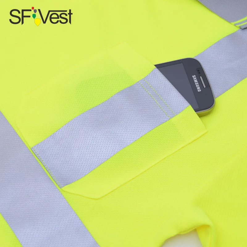 Hivizi высокая видимость светоотражающие защитная Рабочая Рубашка летние дышащие рабочую одежду безопасности отражающая футболка Защитная Рубашка