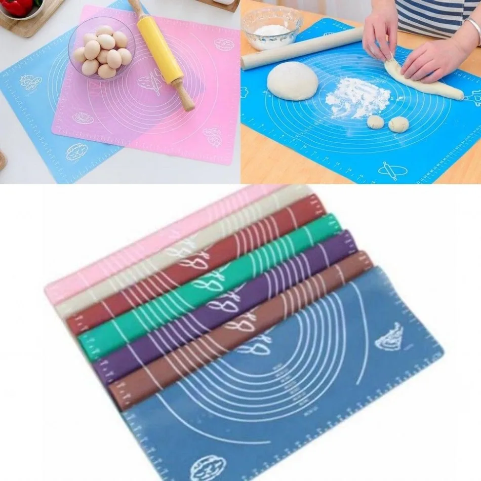 29x26cm Randomly Silicone Cake Dough Pastry Fondant Rolling Cutting Mat